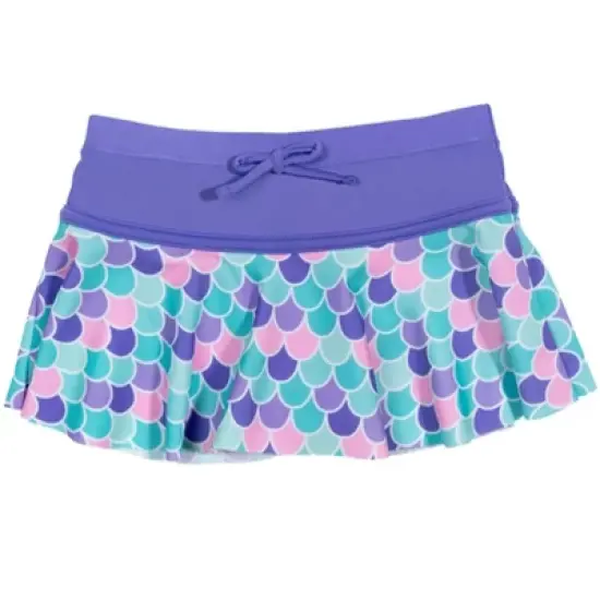 Disney Princess Ariel Girls One-Piece Swimsuit Rash Guard Tankini Top Modest Skirt and Bottom 5 Piece Set Little Kid to Big Kid image {6}