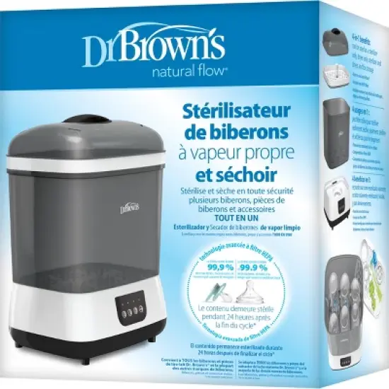 Dr. Brown's Bottle and Pacifier Sterilizer and Dryer - Gray image {8}