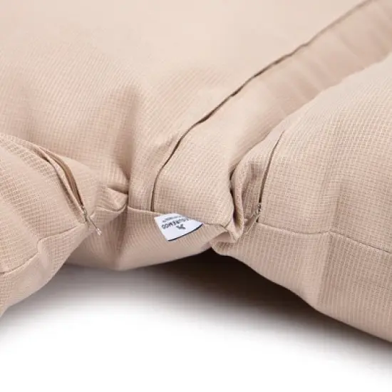 LeisureMod 2 Person Hanging Swing Chair Cushion Modern Soft Breathable Cotton Removable Zipper Cover, Machine Washable Cushions image {3}