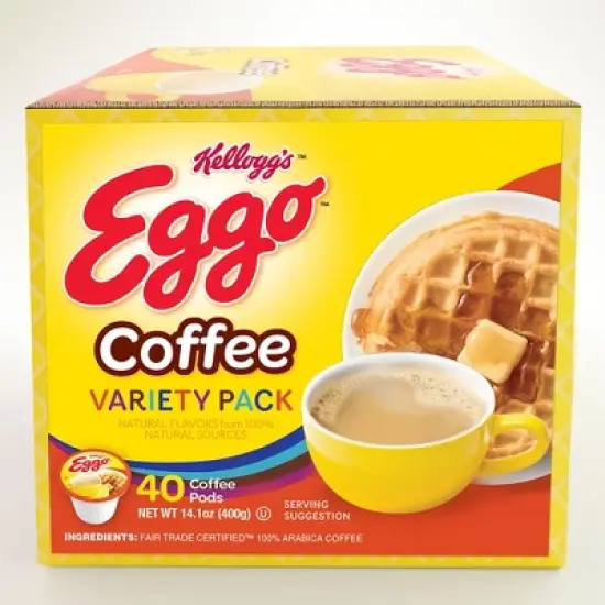 Eggo Variety Sampler Waffle Flavored Coffee Pods Fair Trade Certified - 40 ct image {3}