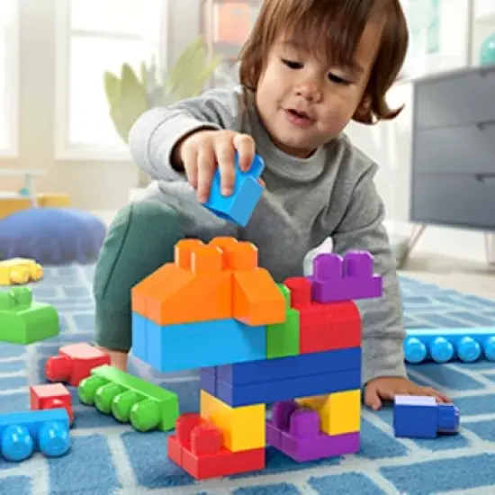 MEGA BLOKS Big Building Bag Playset - 80pcs image {1}