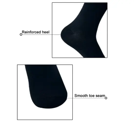 INSPIRE CHIC Women's Elastic Cuffs Stretchy Over Knee Thigh High Socks 2 Pairs image {3}