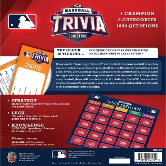 MasterPieces Officially Licensed Family Game - MLB Baseball Trivia Game image {3}