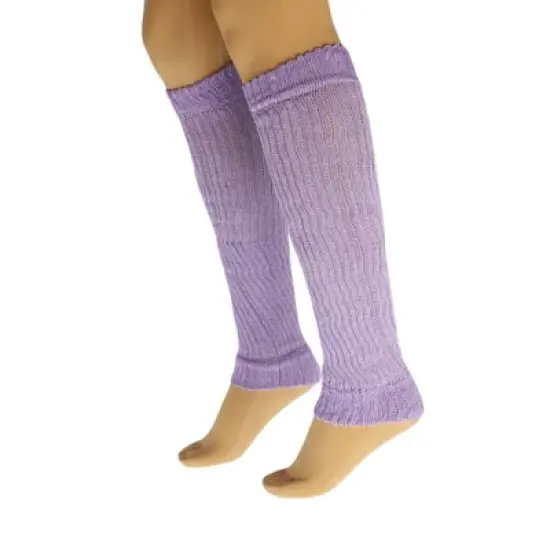 Retro-Inspired Cotton Leg Warmers for Women Soft, Stretchy, 20&rdquo; Long Knit Warmers 1 Pair image {2}