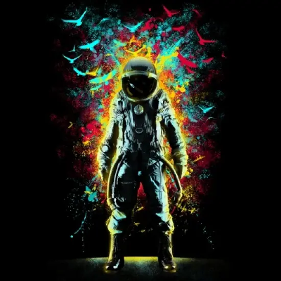 Women's Design By Humans Subconscious Inner Space By alchemist Racerback Tank Top image {1}