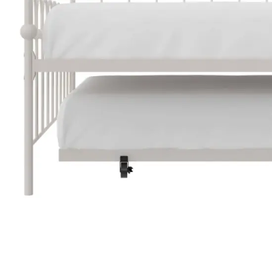 Twin Bright Pop Metal Daybed with Roll Out Trundle - Novogratz image {10}