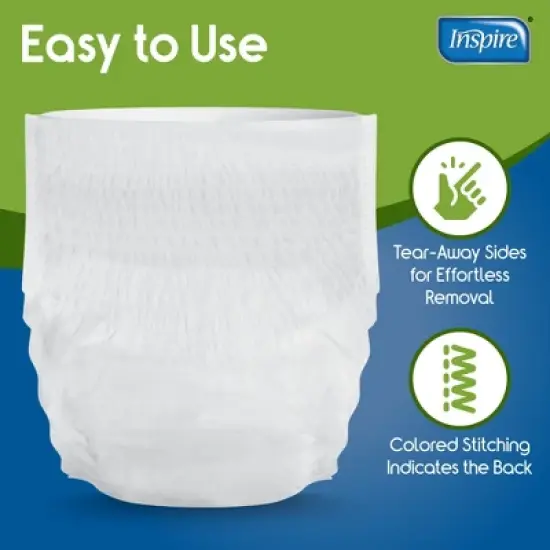 Inspire Adult Diapers Protective Underwear Incontinence Underwear for Women and Men | Disposable Underwear for Women and Men image {4}
