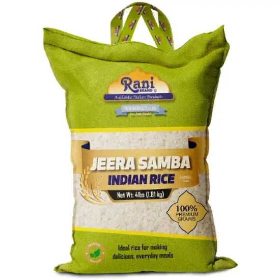 Jeera Samba Indian Rice 64oz (4lbs) 1.81kg - Rani Brand Authentic Indian Products image {7}