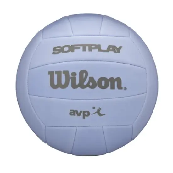 Wilson AVP Soft Play Volleyball - Purple: Synthetic Leather, Size 5, Butyl Bladder image {8}