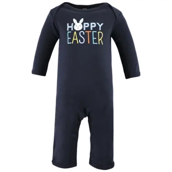Hudson Baby Infant Boy Cotton Coveralls, Boy Hoppy Easter image {2}