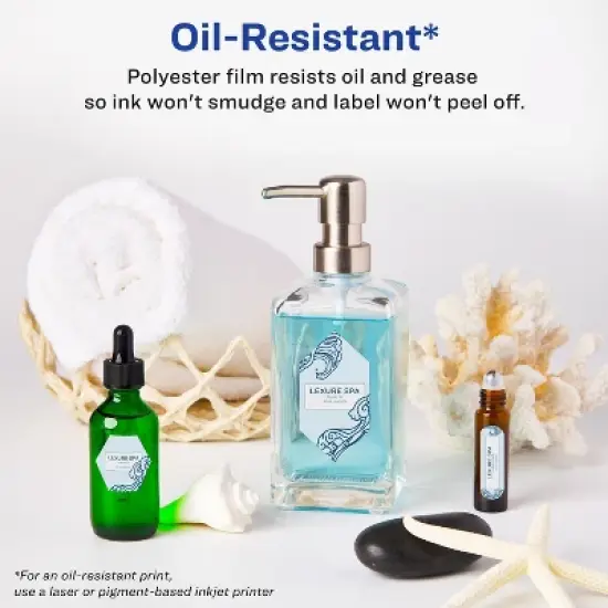 Avery Durable Waterproof Oval Labels with Sure Feed, 1.5" x 2.5" image {6}