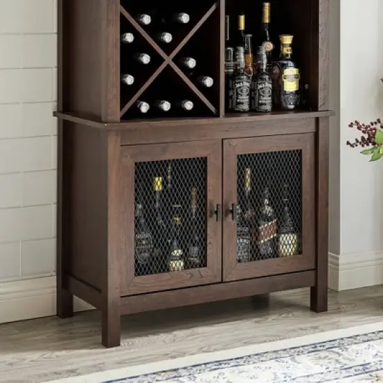 Multipurpose Bar Cabinet and Bookshelf - Home Source image {4}