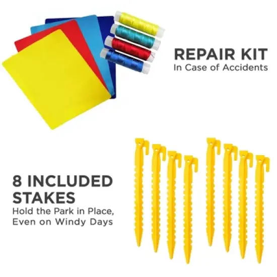 Sunny & Fun Small Inflatable Kids Backyard Water Slide Park image {6}