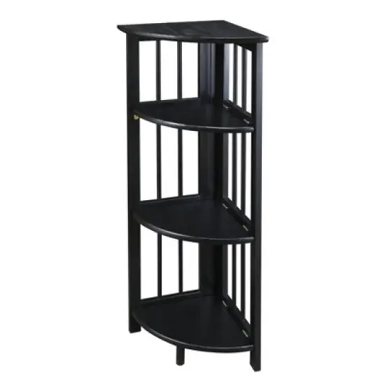 4 Shelf Corner Folding Bookcase - Flora Home image {6}