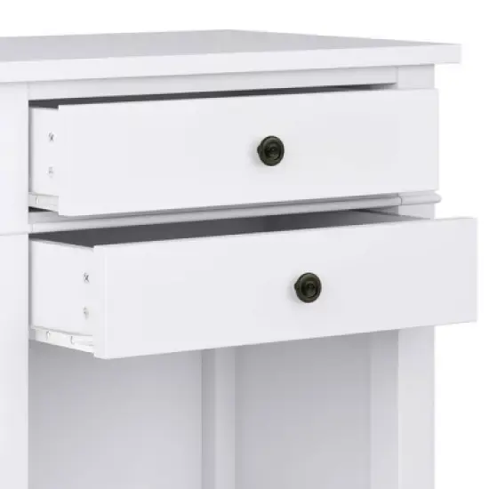 24" Sterling Solid Wood Nightstand White - WyndenHall image {3}