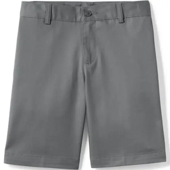 Lands' End School Uniform Boys Plain Front Blend Chino Shorts image {3}