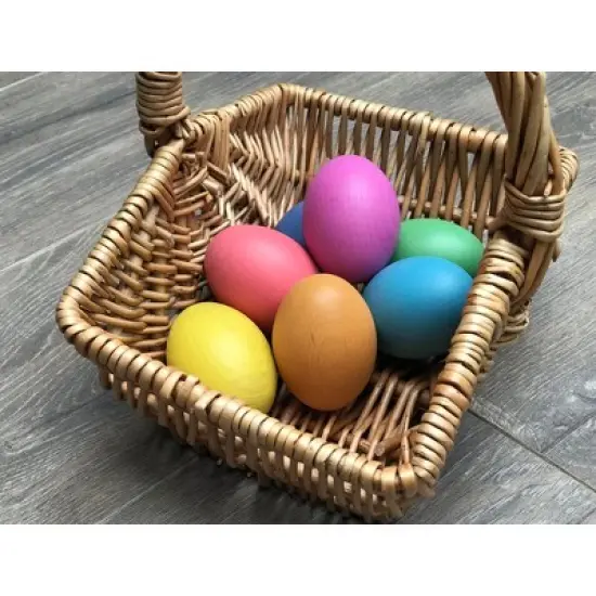 TickiT Rainbow Wooden Eggs, Set of 7 image {3}