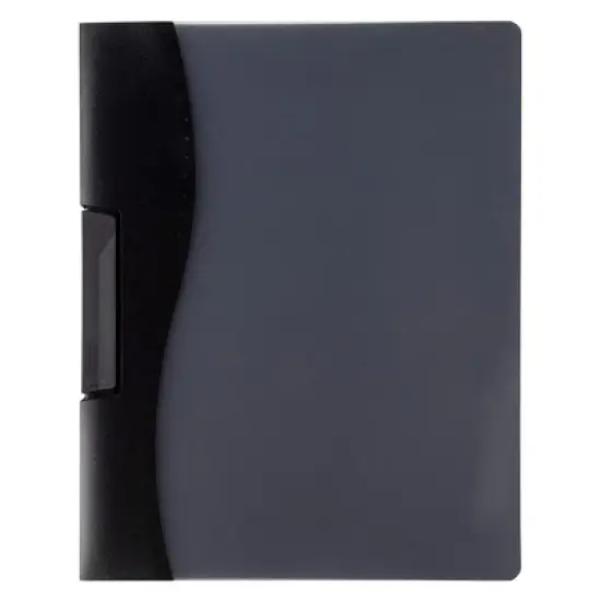 Juvale 10 Pack Clear Report Covers with Sliding Bar and Swing Clip for Letter Size Documents, Presentation, Black, 9x11 inches image {3}