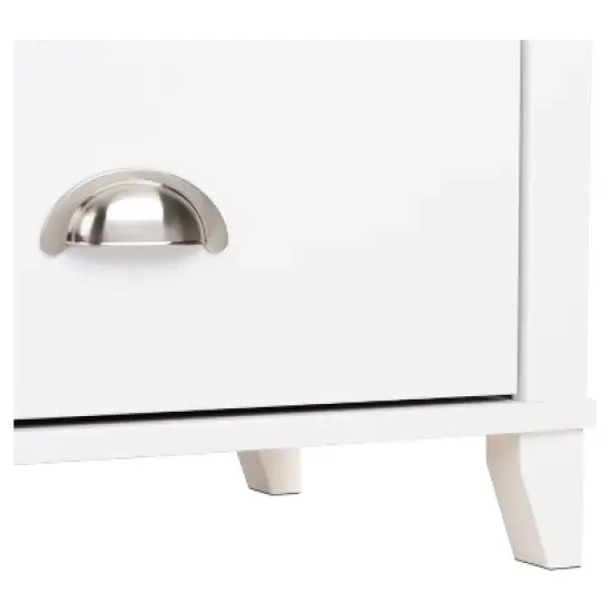Yaletown 2 Drawer Nightstand - White - Prepac image {3}