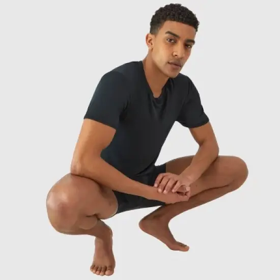 Hanes Premium Men's 2pk Move Breathable Mesh Crewneck T-Shirt X-Temp - Black image {7}