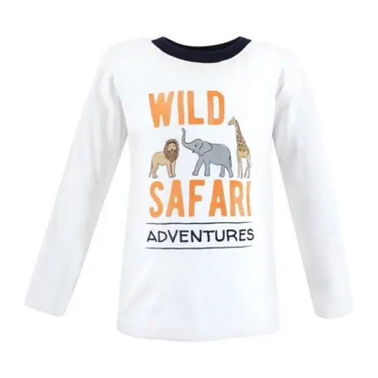 Hudson Baby Infant and Toddler Boy Long Sleeve T-Shirts, Cool Safari image {2}