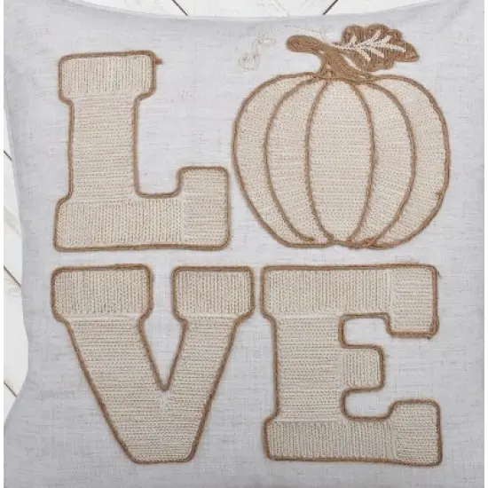 Chery Life Lace Embroidered Pumpkin Throw Pillow image {3}