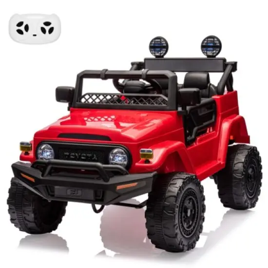 Kids Ride On Car, Licensed Toyota Ride On Truck, 12V Electric Toy Car with Parent Remote Control, 3 Speed, MP3 Music, LED Lights image {10}