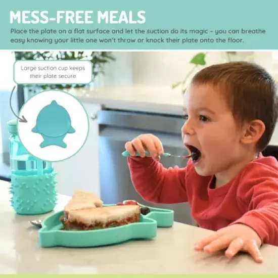 Melii Silicone Suction Plate - Shark image {3}