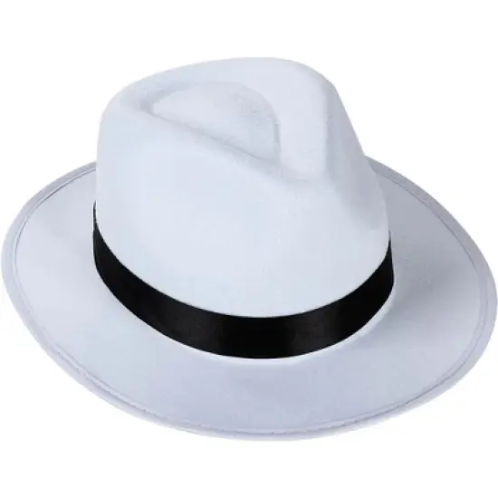Blue Panda 3-Pack Gangster Hat 1920s Halloween Costume Party Hats, White 13.3 x 11.3 x 4.8 in image {3}