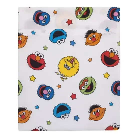 Sesame Street Come and Play Blue, Green, Red and Yellow, Elmo, Big Bird, Cookie Monster, Grover, and Oscar the Grouch 4 Piece Toddler Bed Set image {3}
