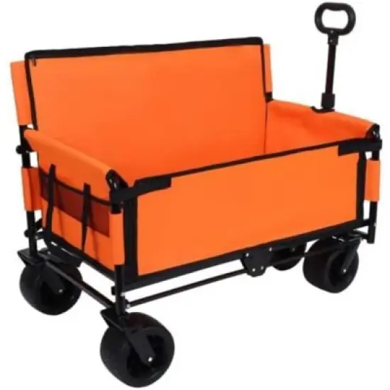 FATMOON 3-in-1 Heavy-Duty Folding Wagon Cart with All-Terrain Wheels & 180L Storage for Beach Camping Families & Outdoor Enthusiasts image {16}