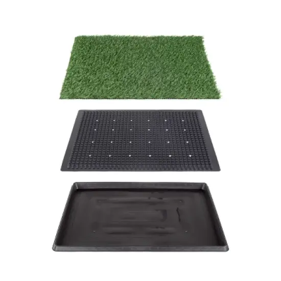 Pet Adobe Artificial Grass Potty Trainer Mat 20x25 image {4}