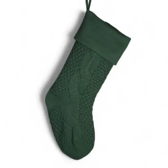 Personalization Mall Cozy Cable Knit Christmas Stocking image {2}