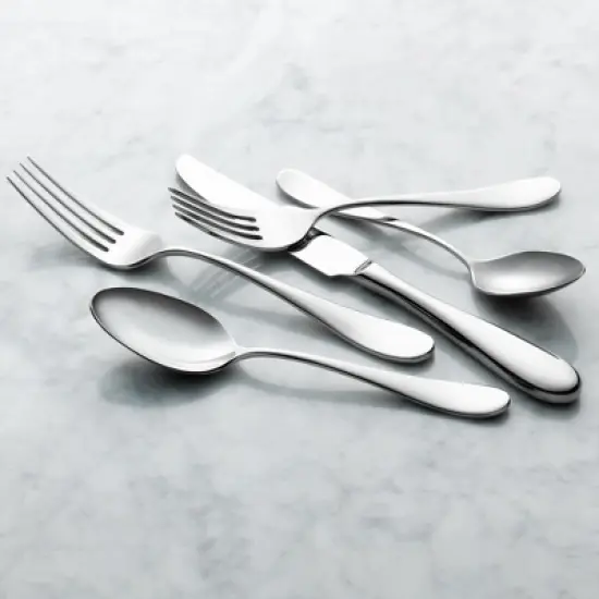 Reserve by Libbey 927 038 Santa Cruz Salad Fork, 18/10 Stainless Steel, Set of 12 image {1}