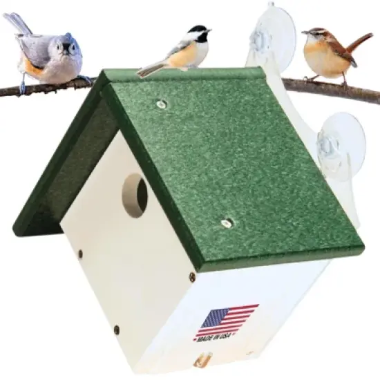 JCS Wildlife Recycled Poly Lumber Window-Mount Wren House image {12}