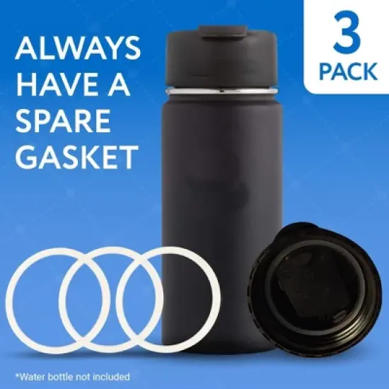 Impresa 3 Gaskets For Hydro Flask Wide Mouth Lid - No BPA / Phthalate / Latex image {4}