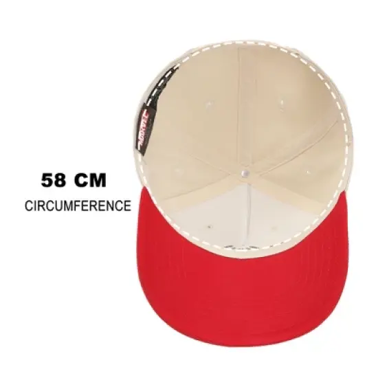 Ultimate Spider-Man Spider Logo Men's White & Red A-Frame Snapback Hat image {5}