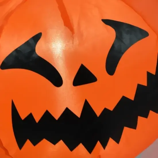 5.9' Halloween Inflatable Outdoor Decoration Ghost with Pumpkin, Blow Up LED Yard Decor for Garden, Lawn, Party, Holiday, Waterproof, Purple image {3}