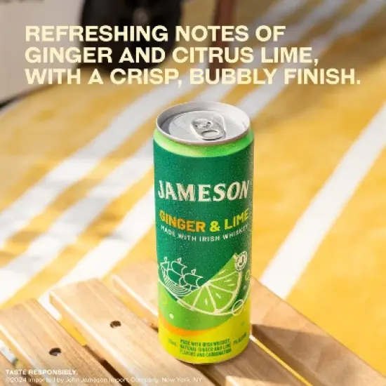 Jameson Whiskey Lime RTD - 4pk/355ml Cans image {1}