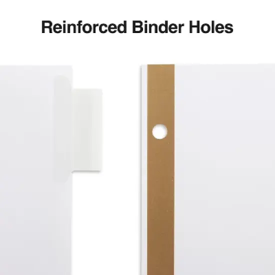 Staples Big Tab Insertable Paper Dividers 8-Tab Clear (18935/11124) 462762 image {3}