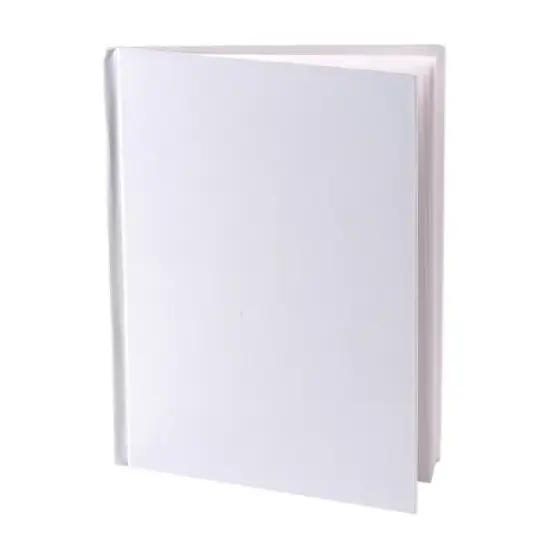 Young Authors Blank Hardcover Book, White Pages, 5" x 4" Portrait, 14 Sheets/28 Pages, Pack of 12 image {1}