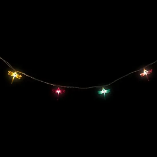Northlight Dragonfly Patio Lights - 7.25' White Wire - 10ct image {10}