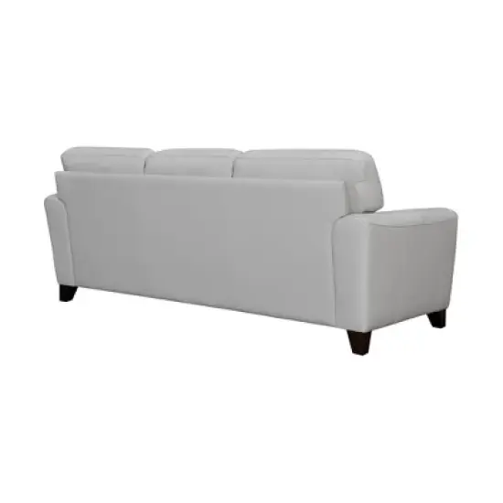 87" Bergen Genuine Leather Square Arm Sofa - Armen Living image {3}
