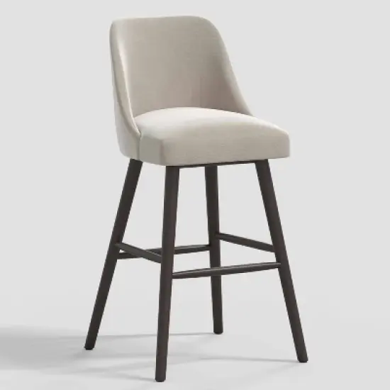 Geller Modern Counter Height Barstool in Shiny Velvet - Threshold&trade; image {8}