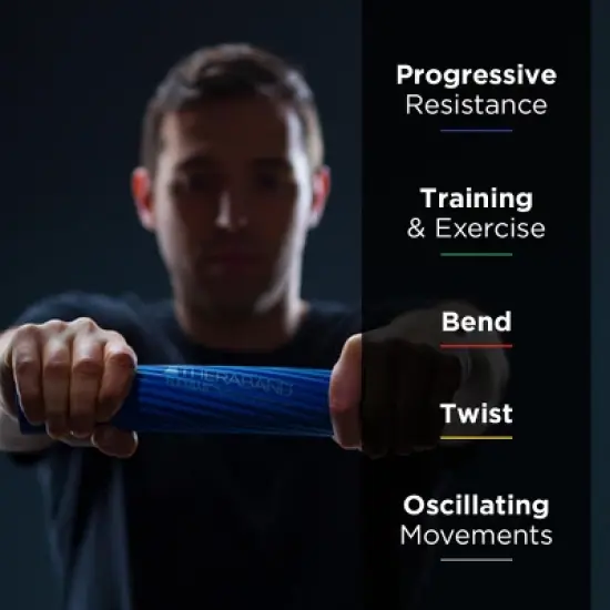 THERABAND FlexBar Resistance Bar For Improving Grip Strength, Tennis Elbow, Golfers Elbow, Tendonitis image {2}