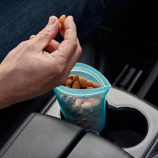 Zip Top Reusable 100% Platinum Silicone Container image {4}