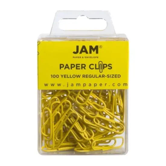 JAM Paper 1" 100pk Colorful Standard Paper Clips - Regular image {15}