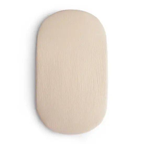  Mushie Extra Soft Muslin Bassinet Crib Sheet image {5}
