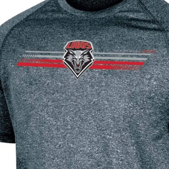 NCAA New Mexico Lobos Men's Gray Poly T-Shirt image {2}