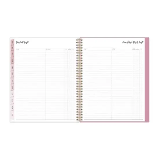 Ivory Paper Co 2024 Planner 11"x8.5" Weekly/Monthly Wirebound Celine Rose Pink image {9}